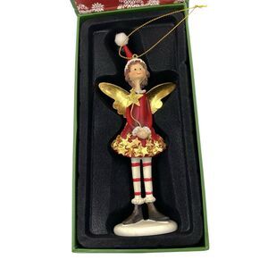 Santa’s Wish Angel 7” Christmas Ornament With Base W/ Original Box